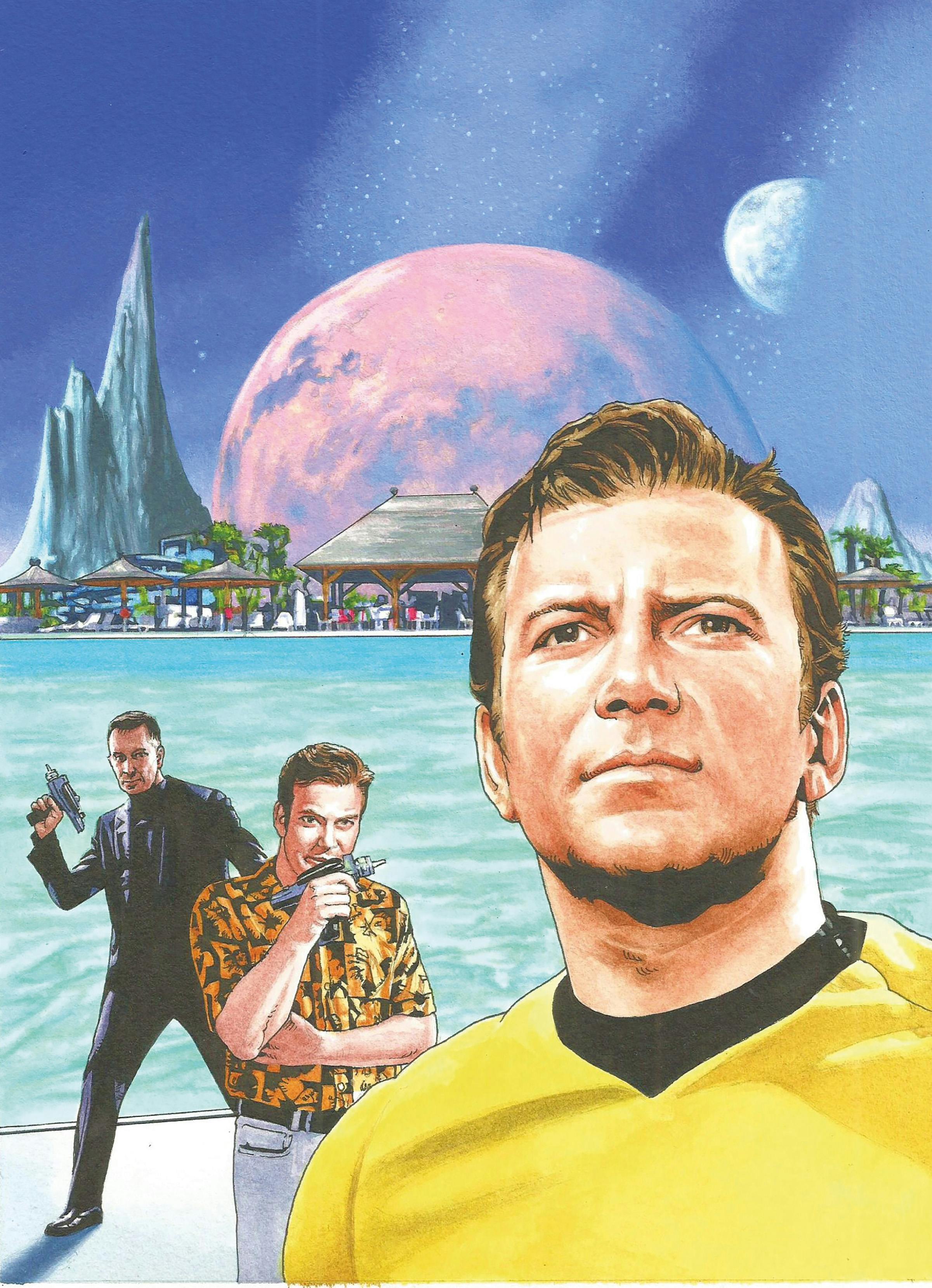 The Trouble with Jones artwork featuring Captain Kirk by Andy Walker