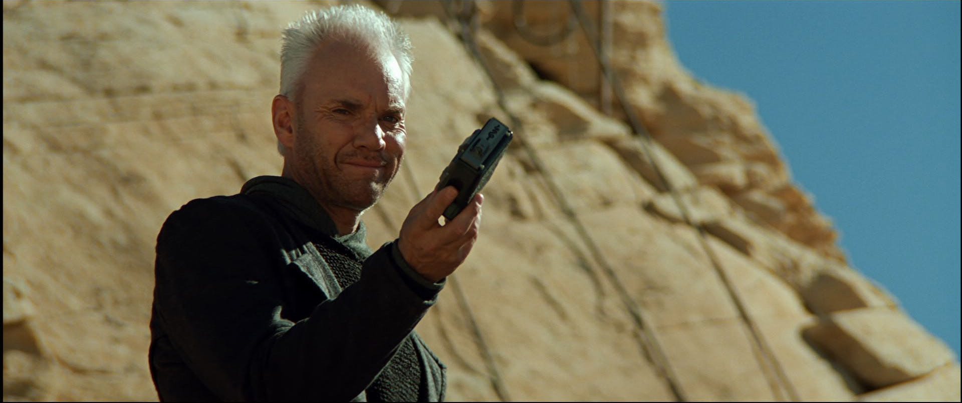 Soran works on a solar probe launcher in 'Star Trek Generations'