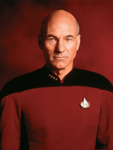 Jean-Luc Picard, as seen in Star Trek: The Next Generation