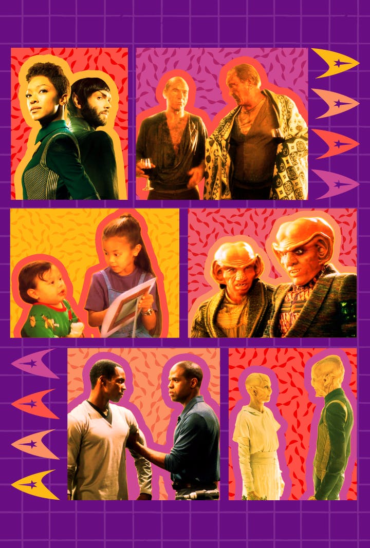 Collage of Star Trek's best siblings