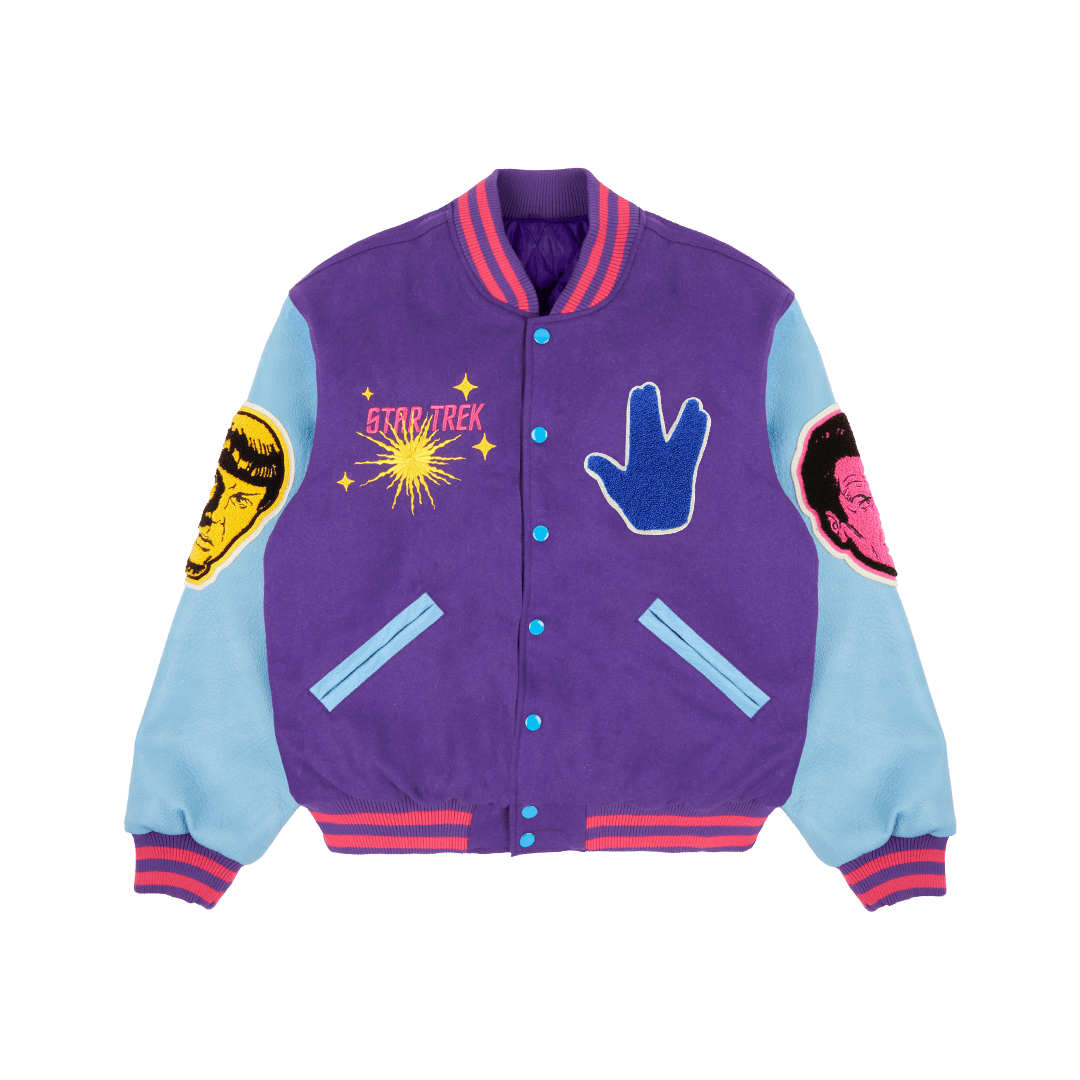 Star Trek x Kid Cudi custom varsity jacket front