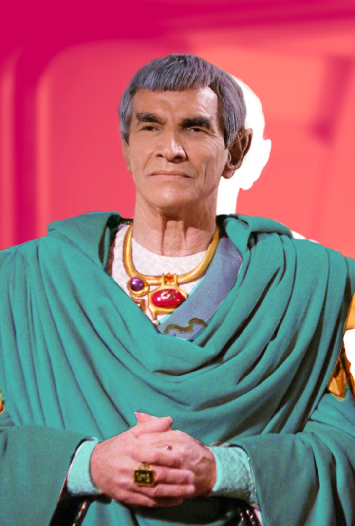 Mark Lenard as the Vulcan ambassador in 'Sarek'