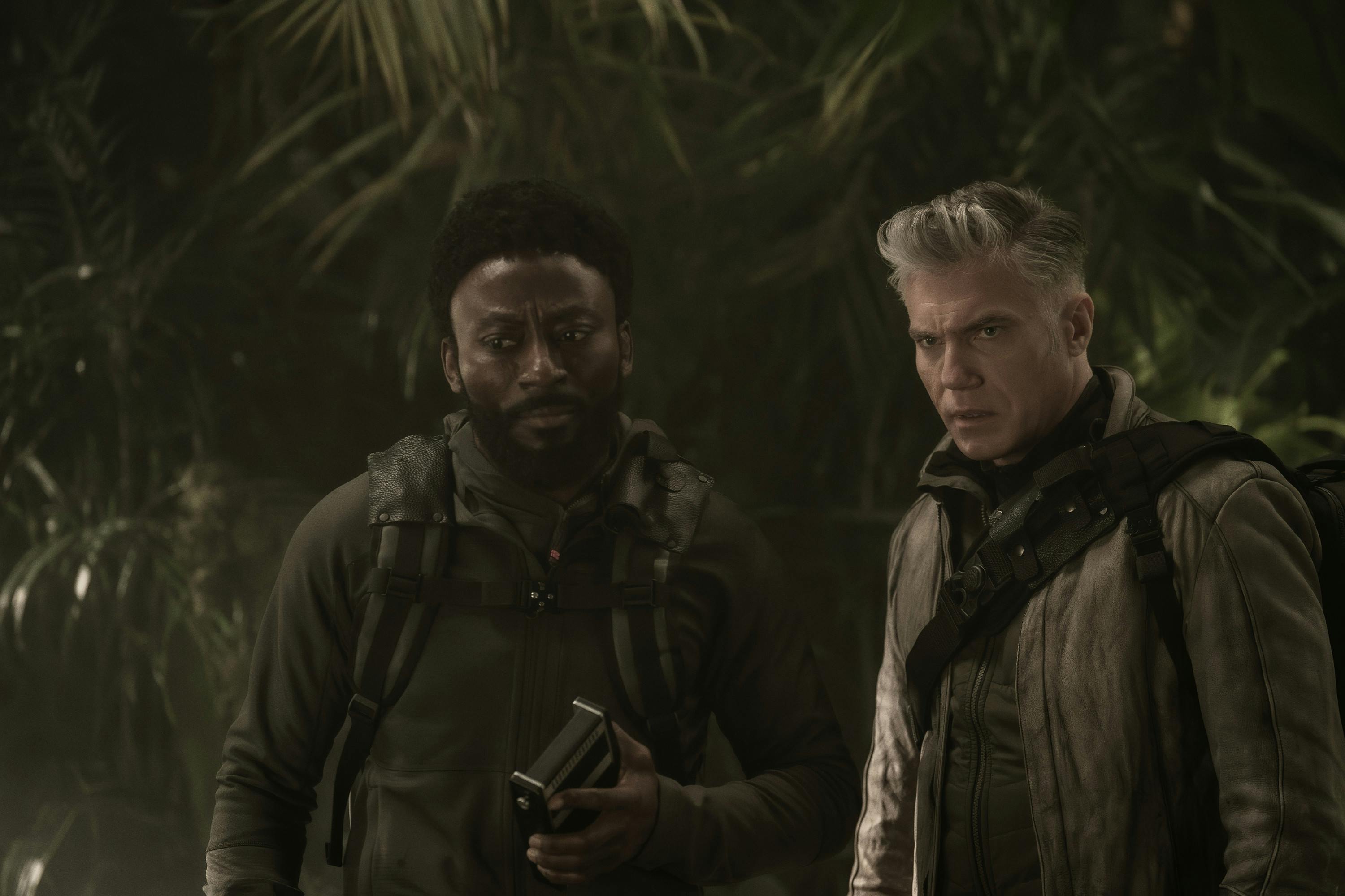 M'Benga and Pike on an away mission in 'Shuttle to Kenfori'
