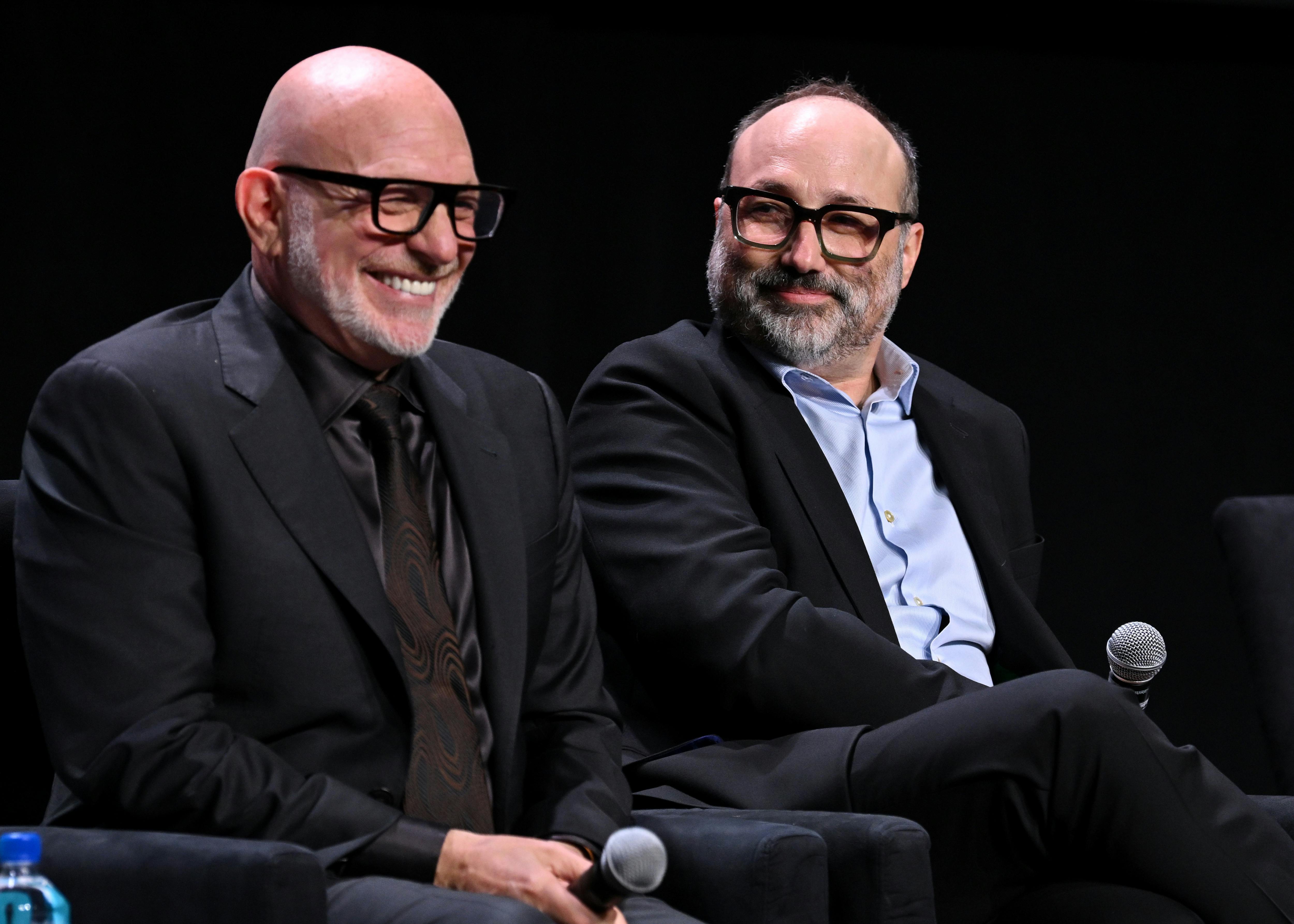 Akiva Goldsman and Henry Alonso Myers participate in the Q&A during the Tribeca Festival Star Trek: Strange New Worlds premiere in NY