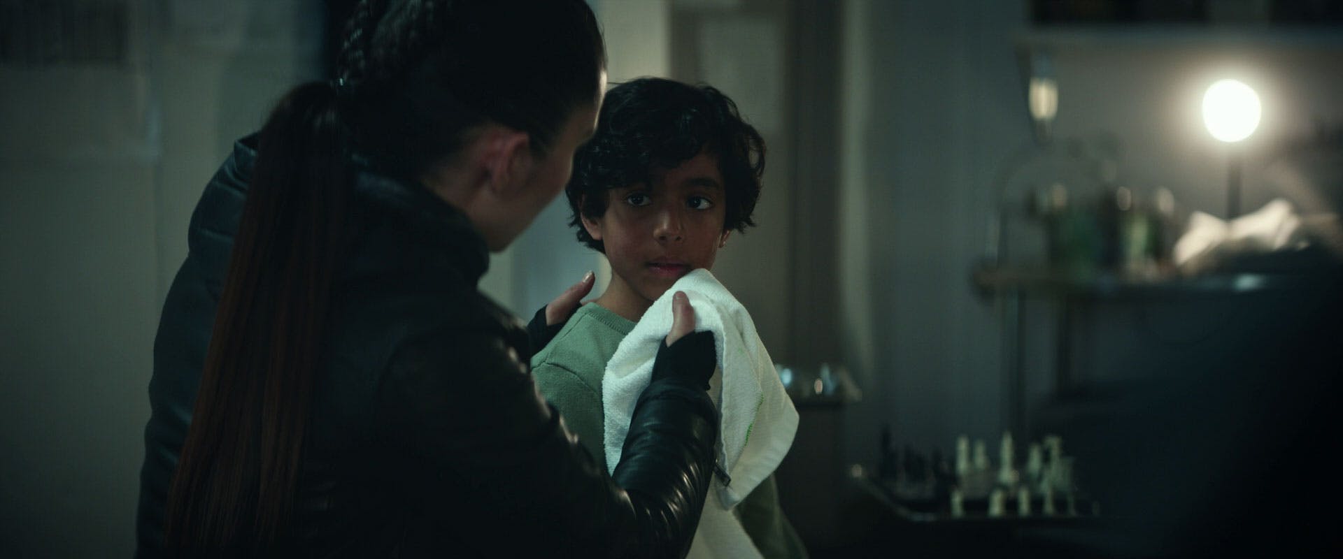 La'An comforts the child Khan Noonien Singh in 'Tomorrow and Tomorrow and Tomorrow'