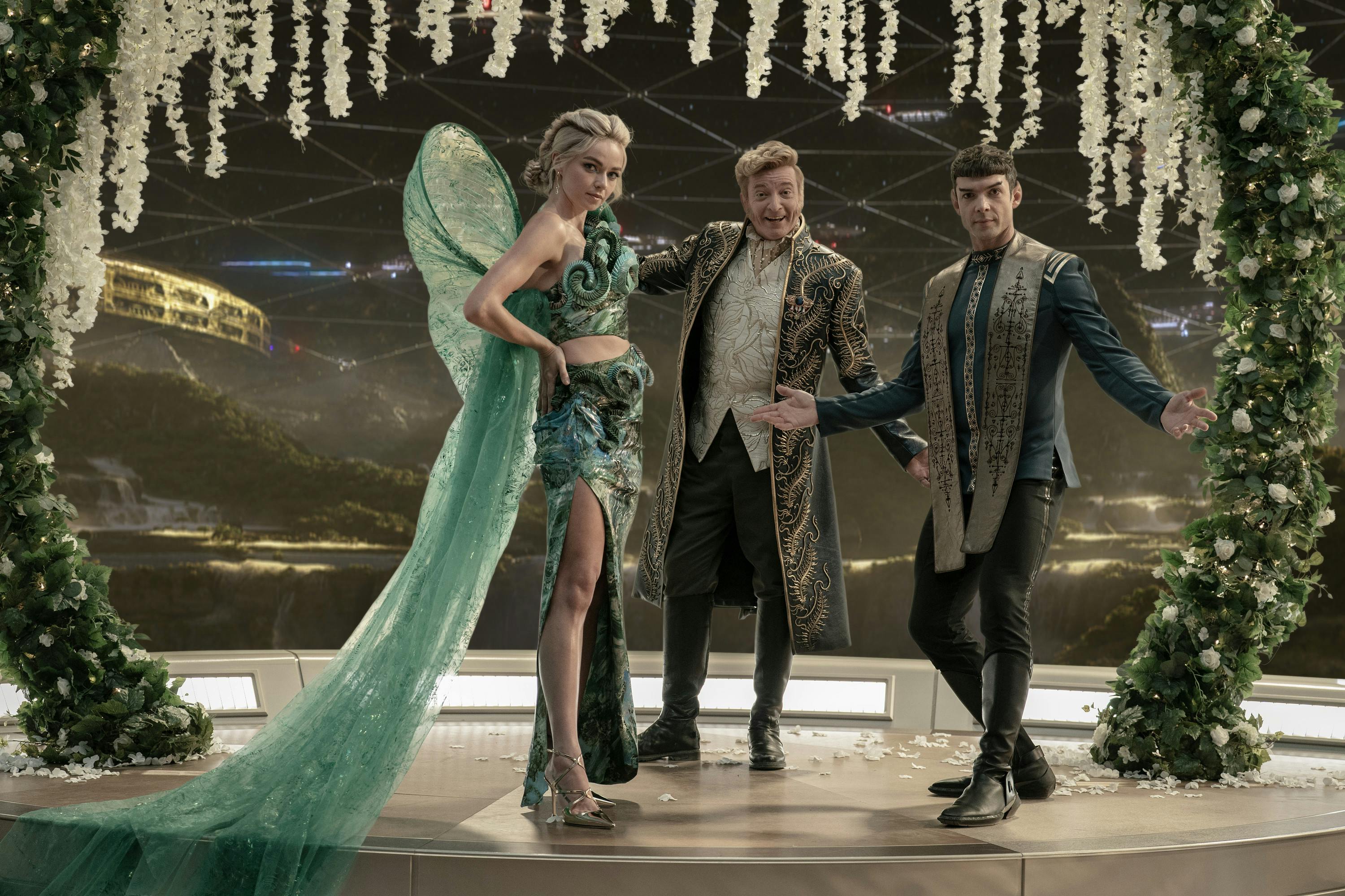 Behind-the-scenes of Star Trek: Strange New Worlds featuring Jess Bush, Rhys Darby and Ethan Peck
