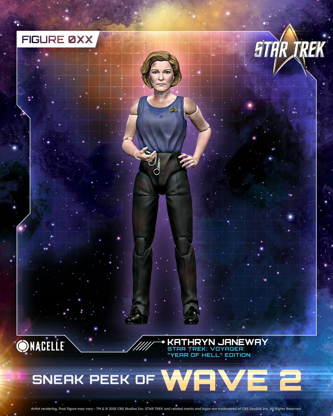 Star Trek: Voyager Kathryn Janeway in 'Year of Hell' Nacelle figure