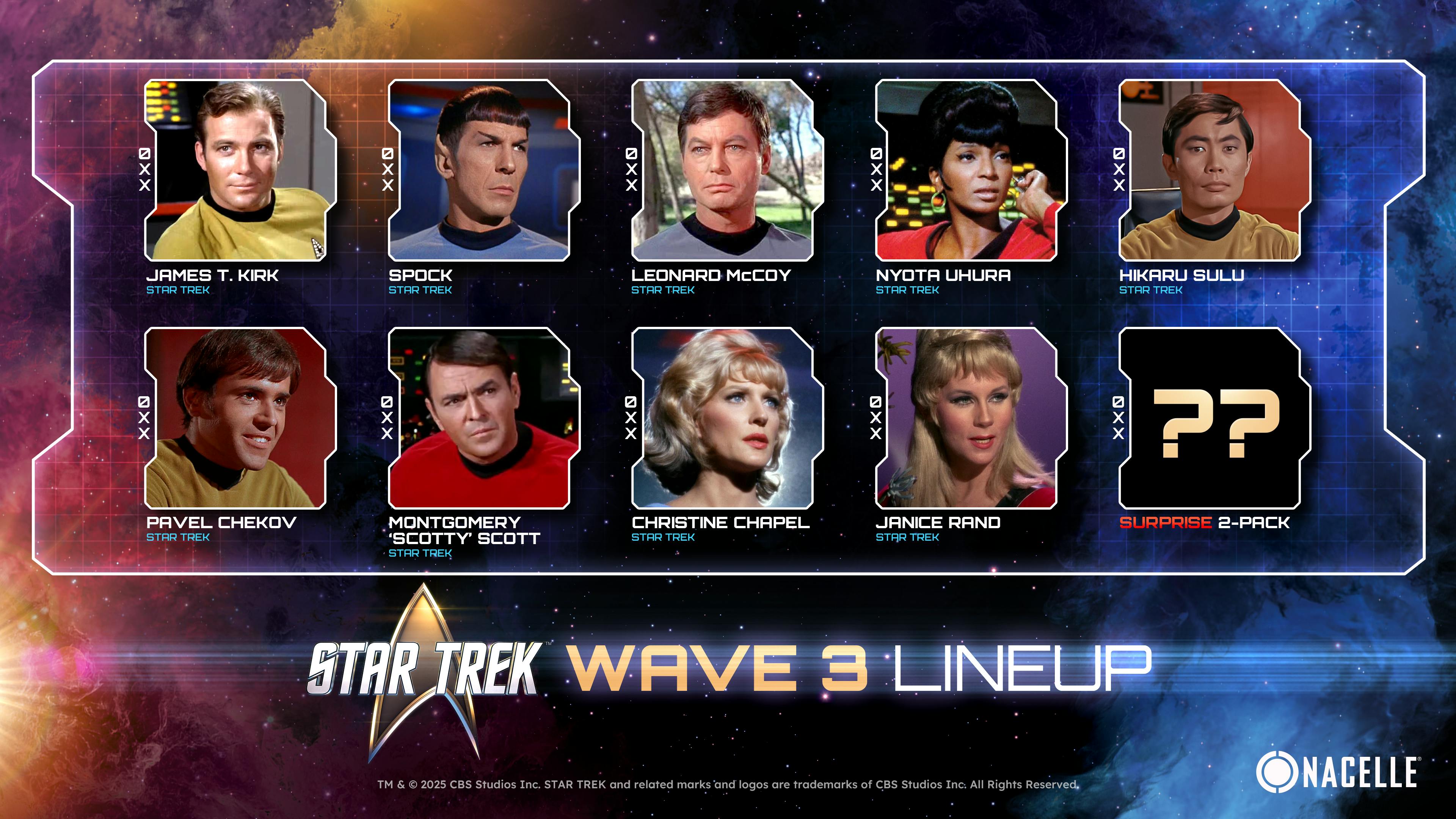 Star Trek Wave 3 of Nacelle's action figure reveal