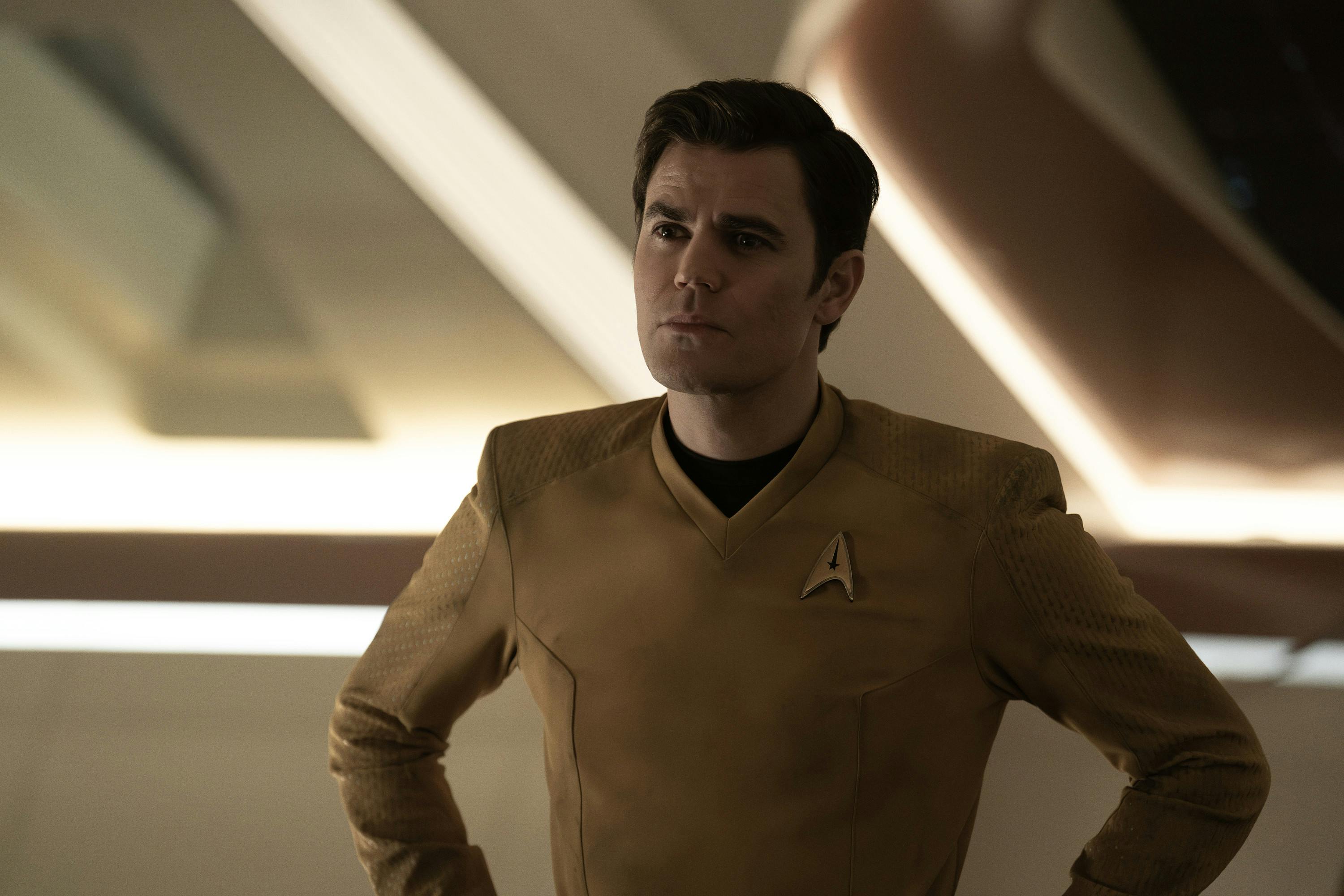 Acting Captain Kirk in the Farragut's Ready Room in 'The Sehlat Who Ate Its Tail'