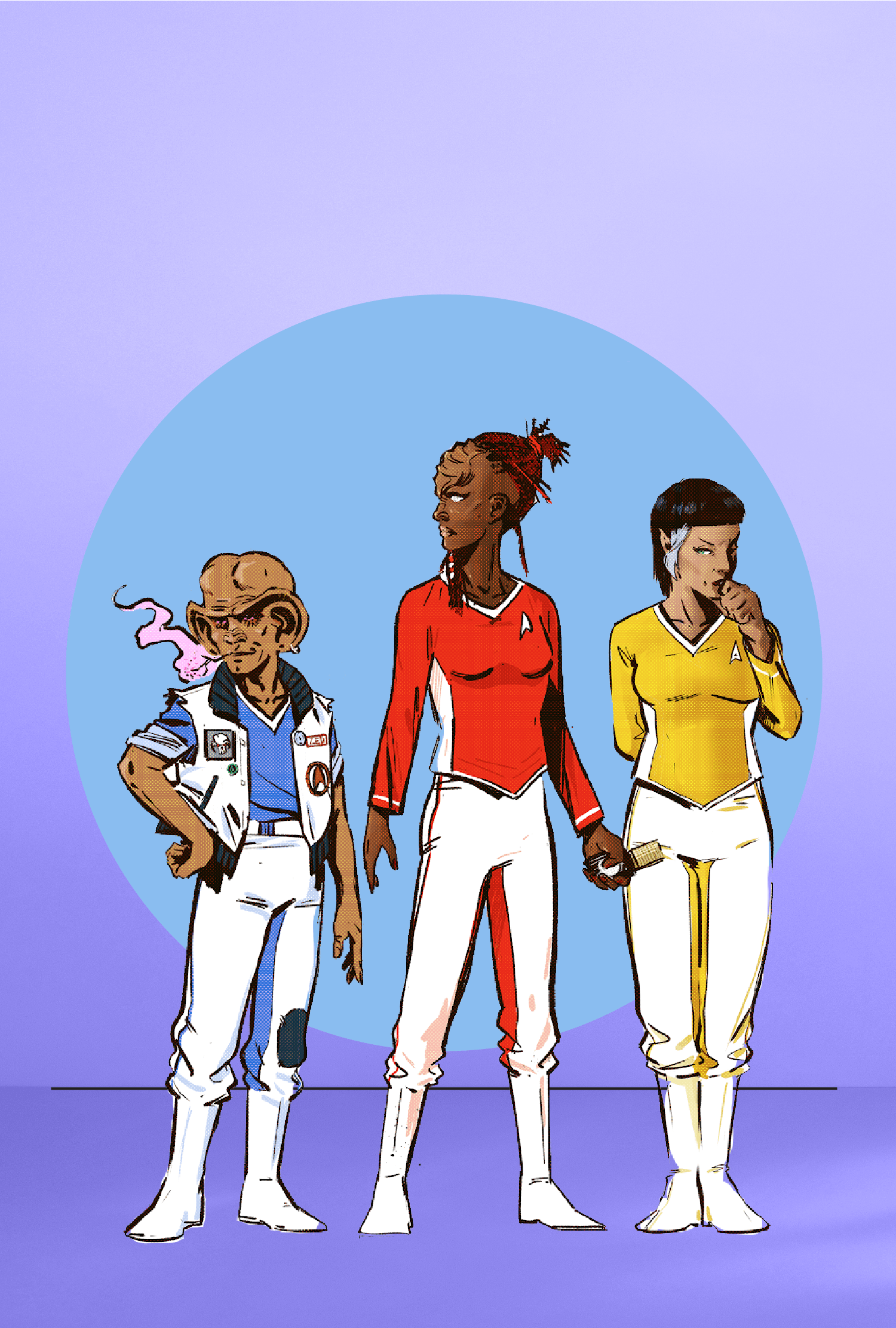 STAR TREK: THE LAST STARSHIP character designs by Adrián Bonilla
