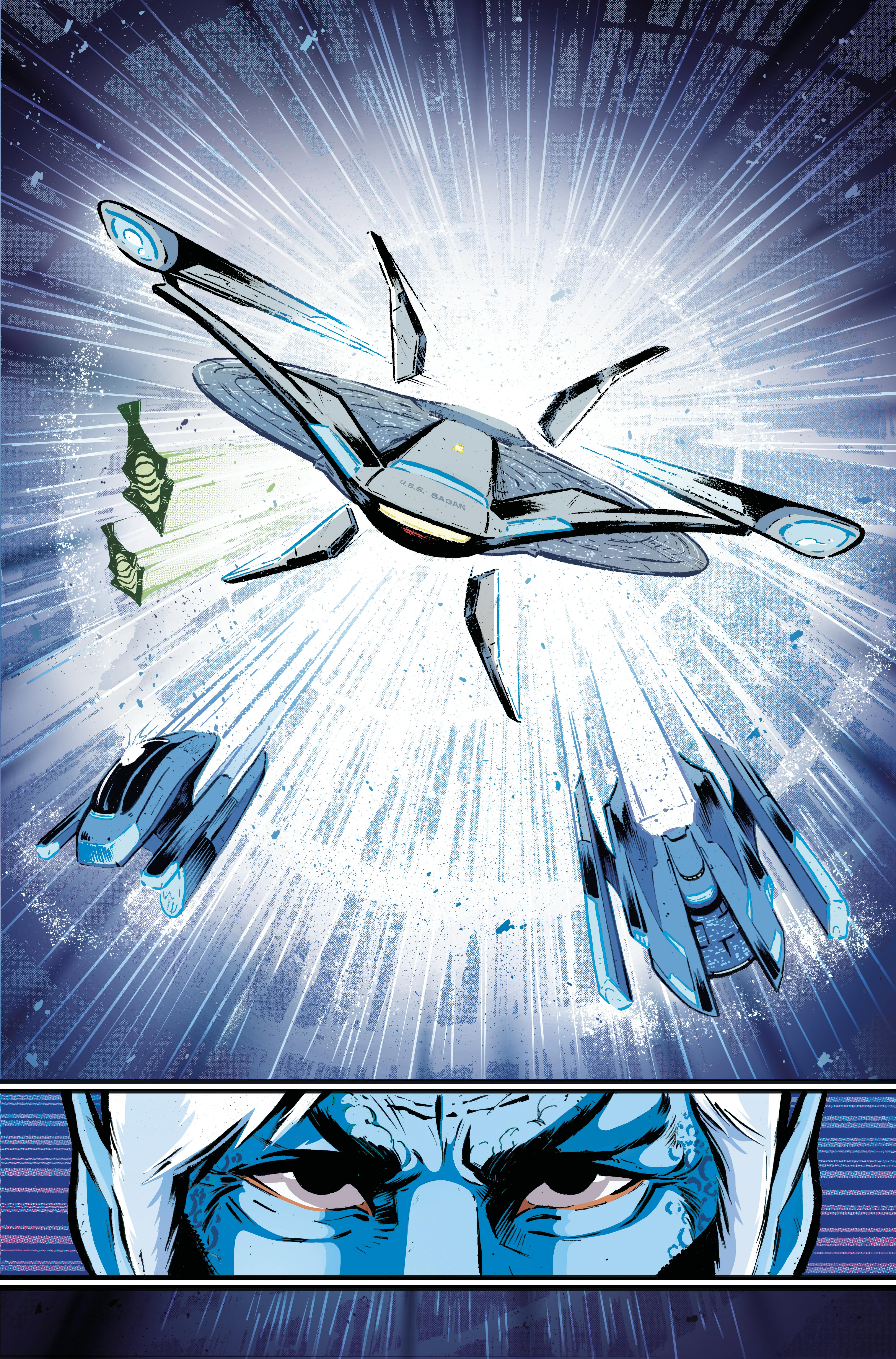 Interior page of STAR TREK: THE LAST STARSHIP #1 by Adrián Bonilla and Heather Moore