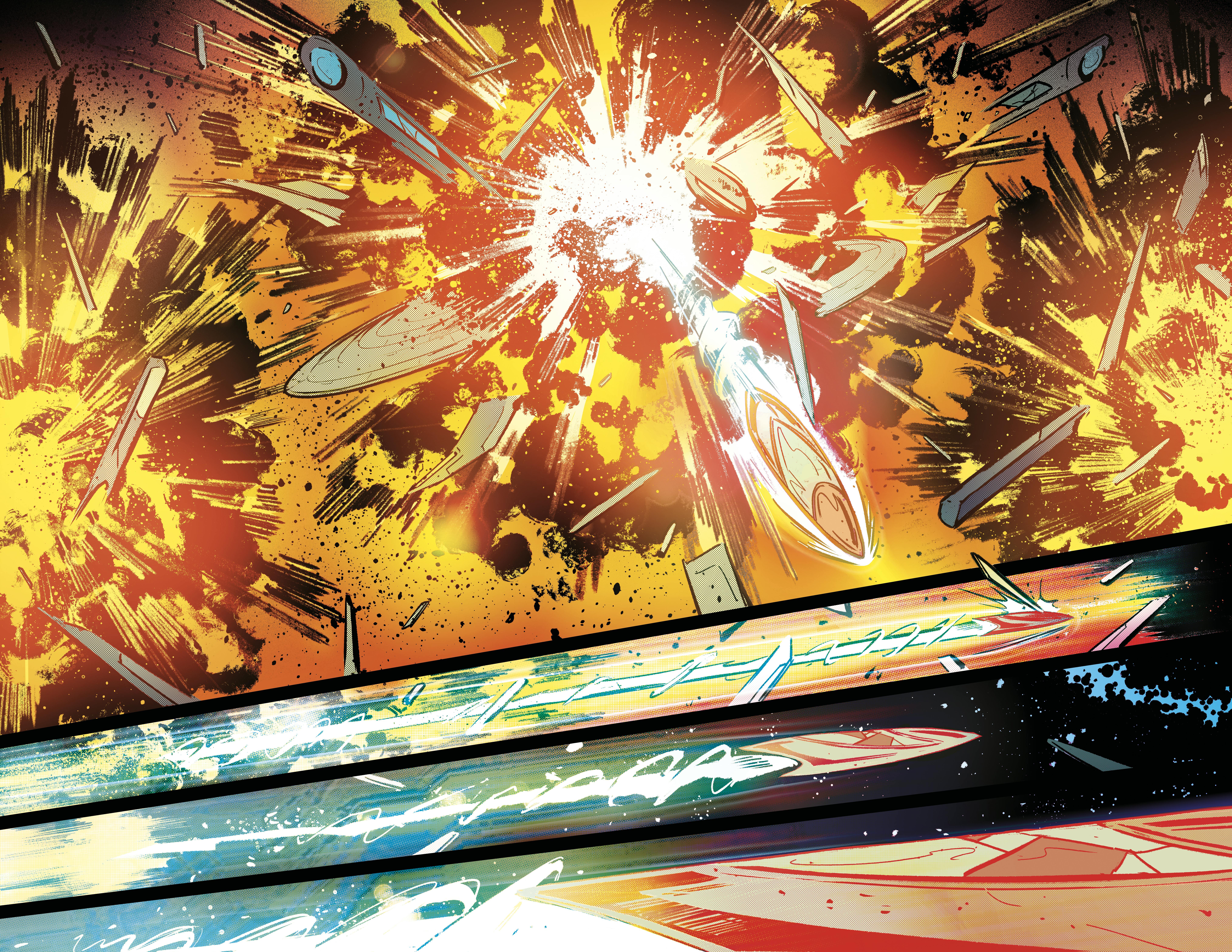 Interior page of STAR TREK: THE LAST STARSHIP #1 by Adrián Bonilla and Heather Moore