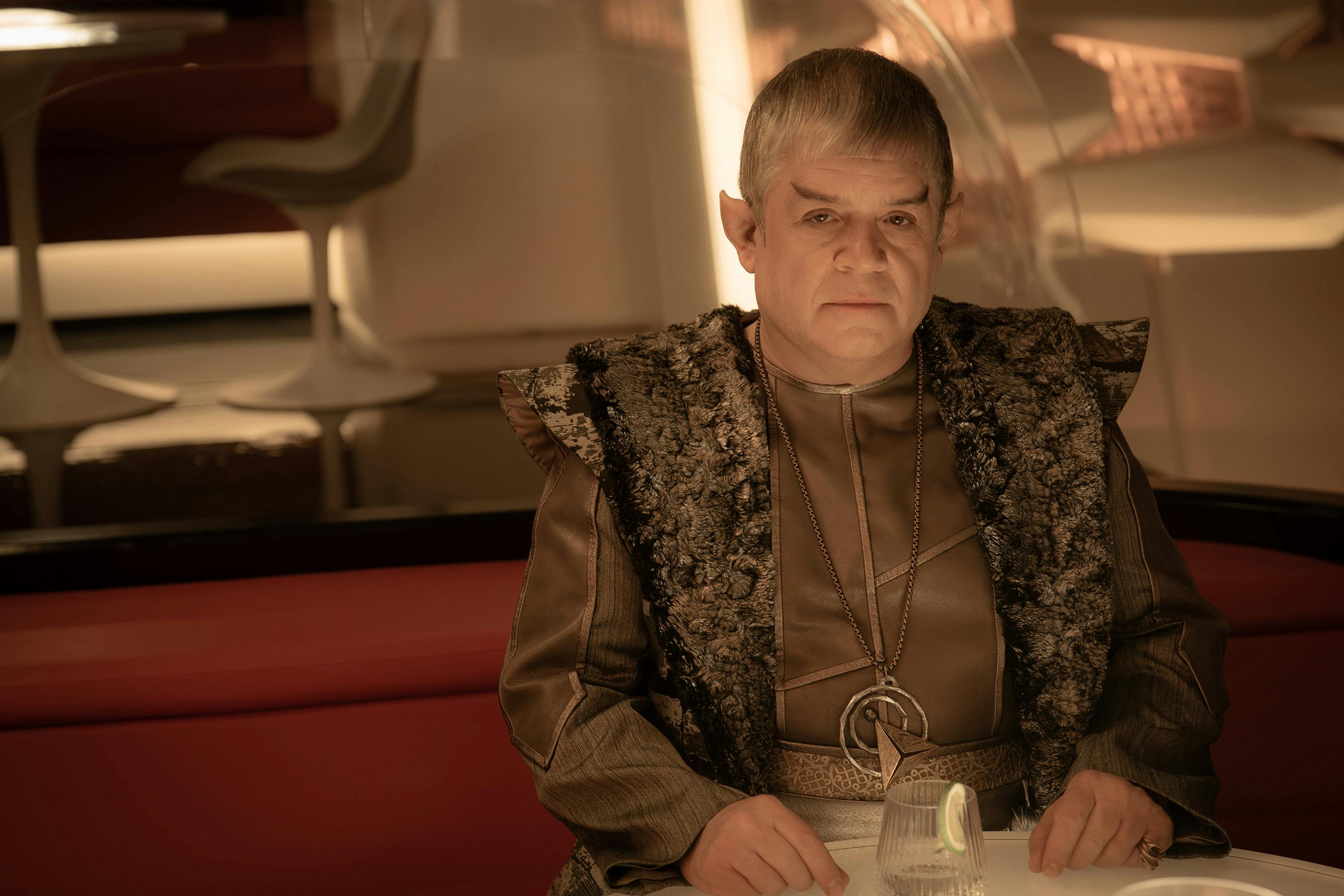 The Vulcan Doug (Patton Oswalt) sits in the Port Galley in 'Four-and-a-Half Vulcans'