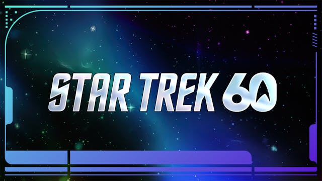 LCARs screen with Star Trek 60 logo