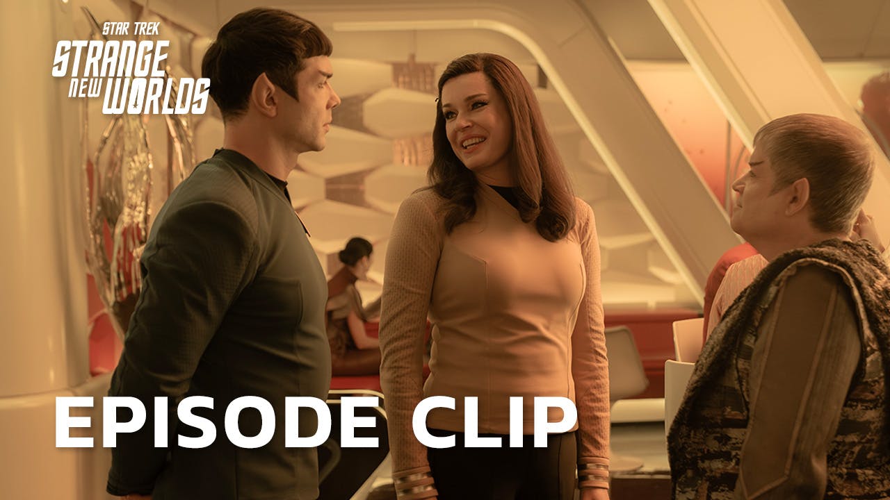 Spock and Una engage in some subterfuge as they meet up with katra expert (and Una's ex) Doug in 'Four-and-a-Half Vulcans'