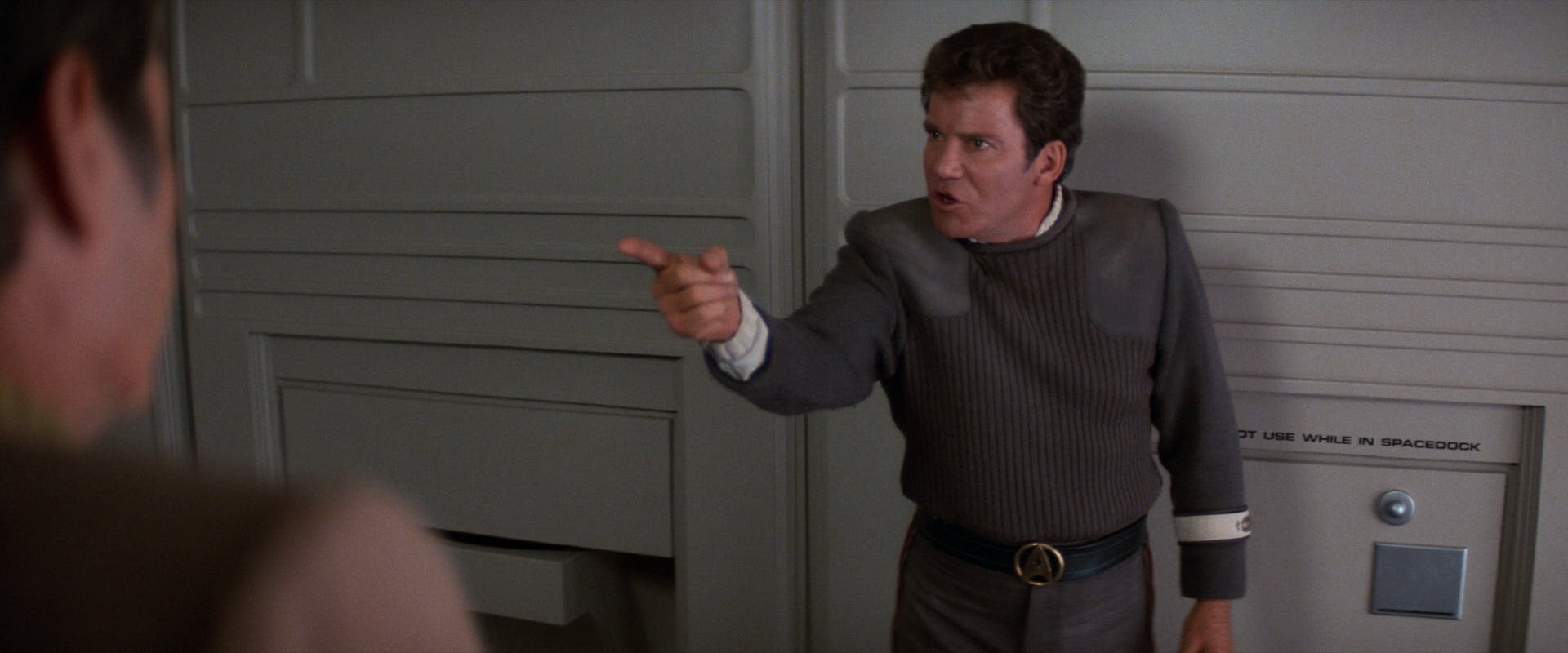 Spock angers Kirk who lashes out in Star Trek V: The Final Frontier