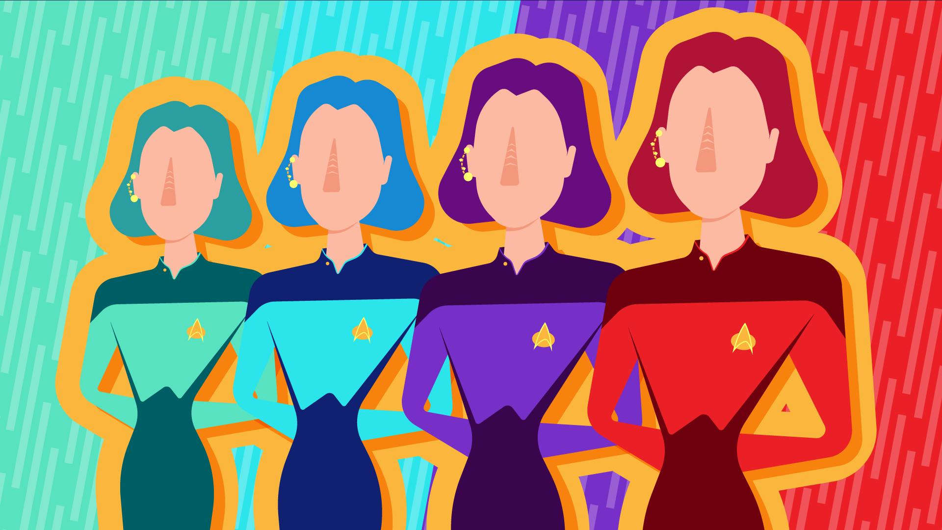 Graphic illustration of the Bajoran Ro Laren