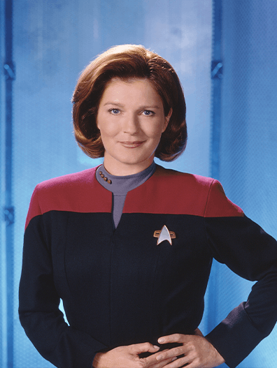 Kathryn Janeway as seen in Star Trek: Voyager