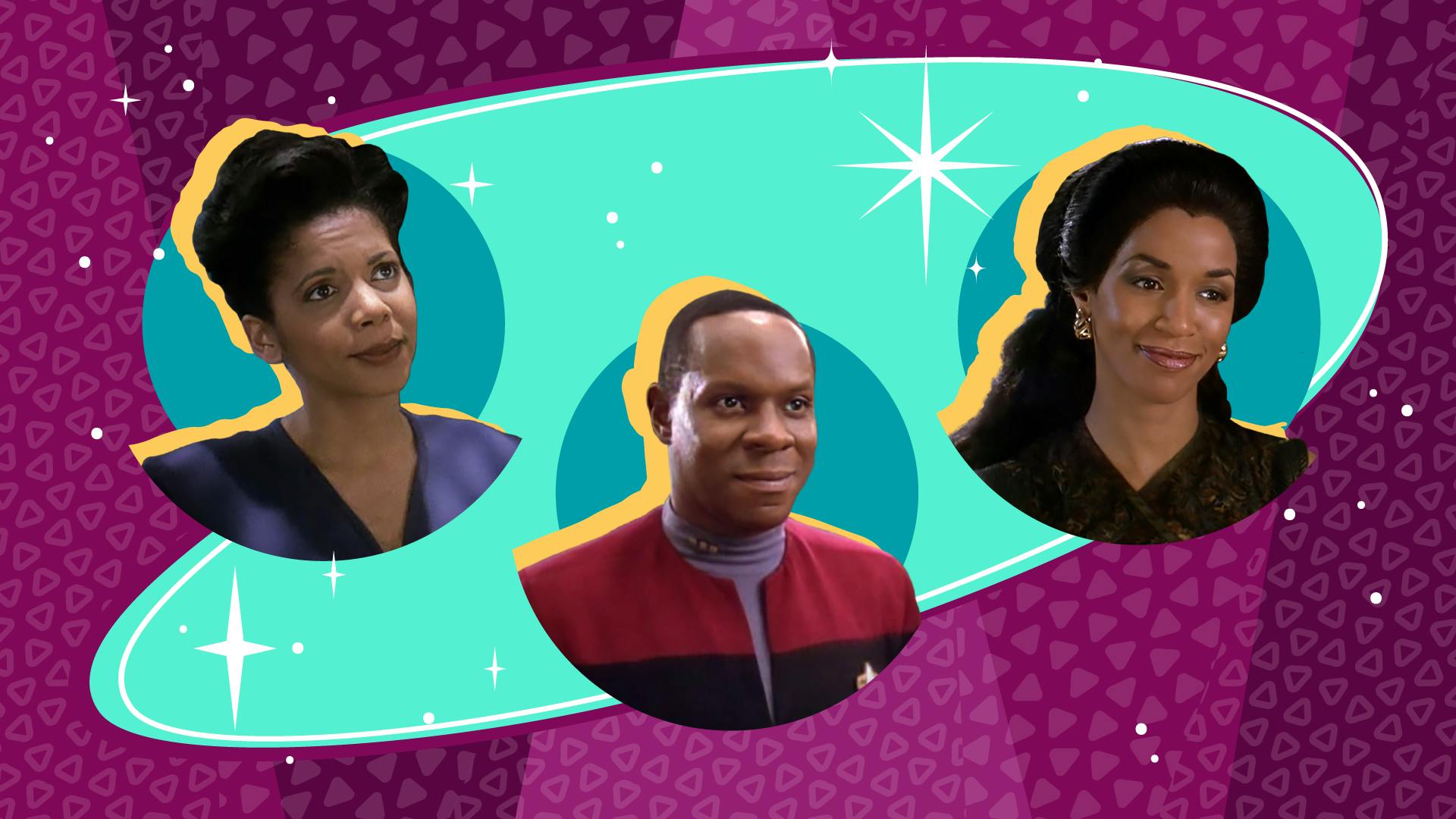 Star Trek: Deep Space Nine Kasidy Yates, Benjamin Sisko, and Jennifer Sisko