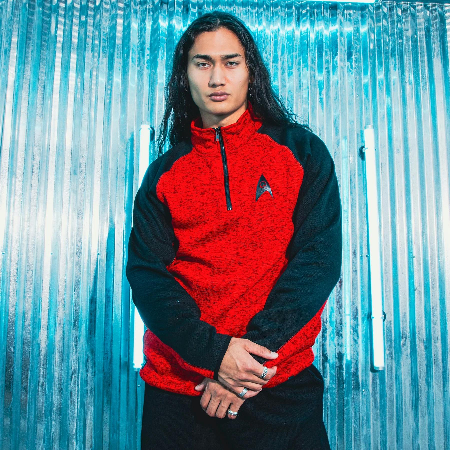 Heroes & Villains Red Delta Pullover Sweater