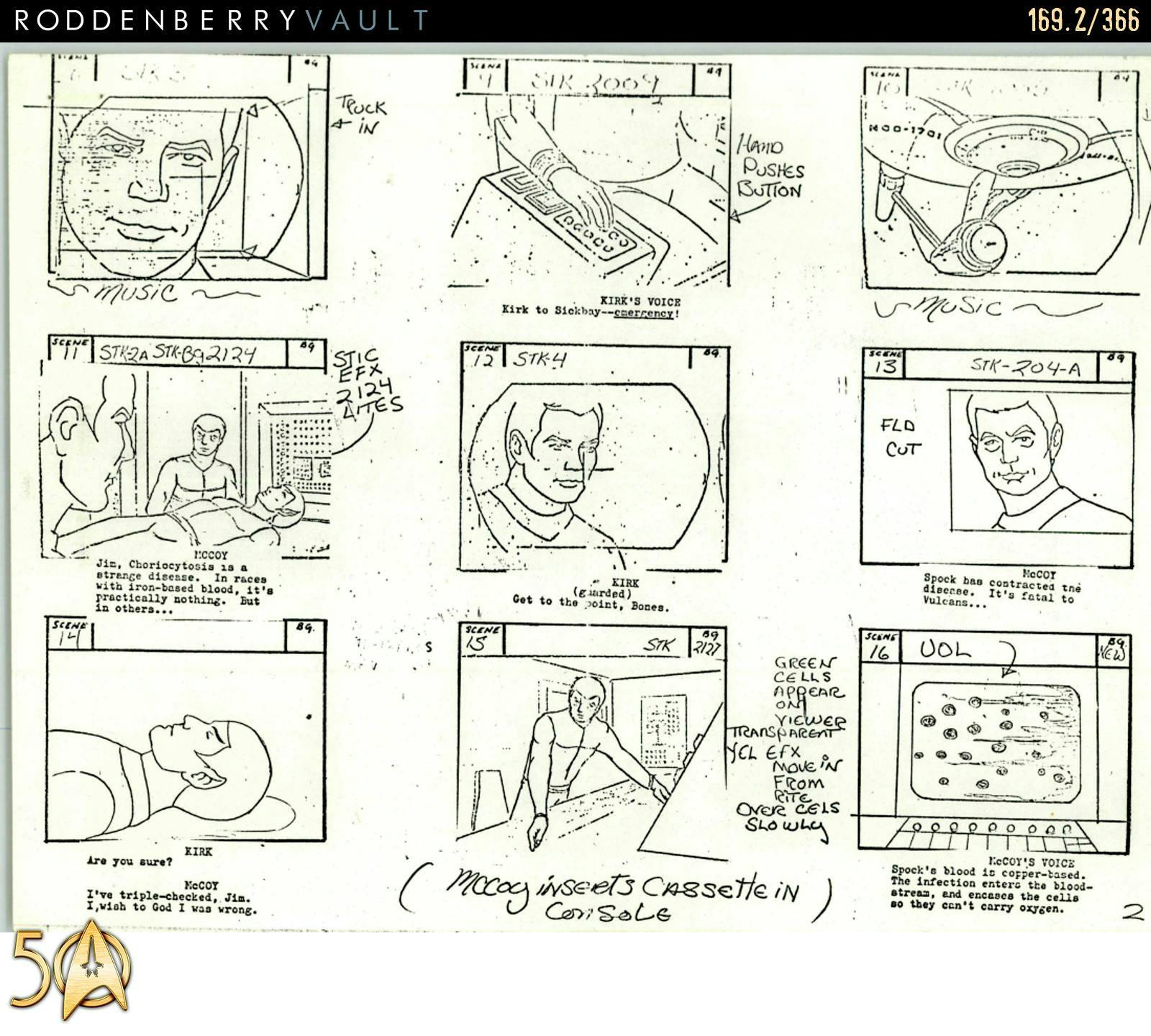 From the Roddenberry 366 Vault - The Animated Series - 'The Pirates of Orion' storyboards