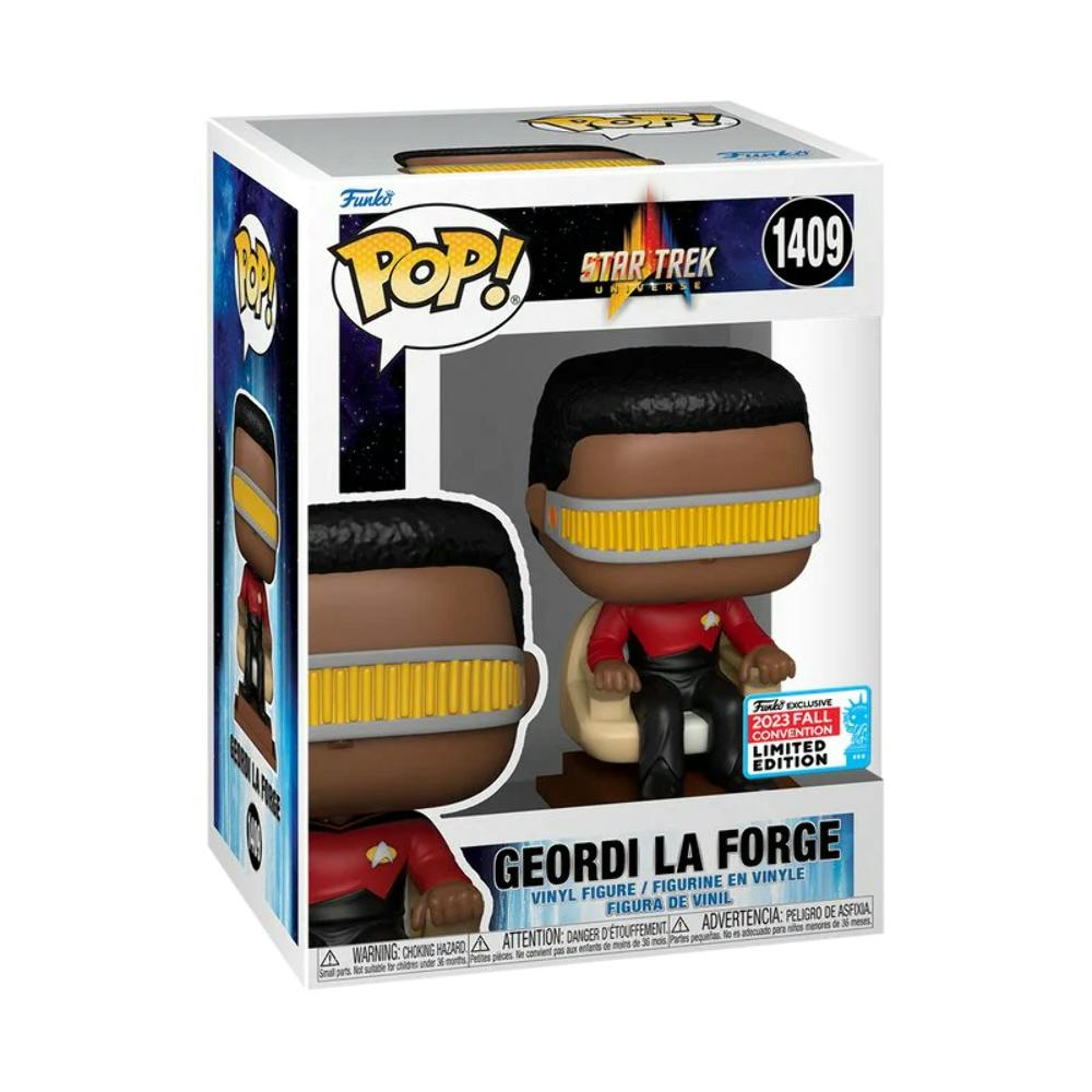 Funko NYCC 2023 Exclusive with FYE: Pop Television: Geordi La Forge in the Captain's Chair