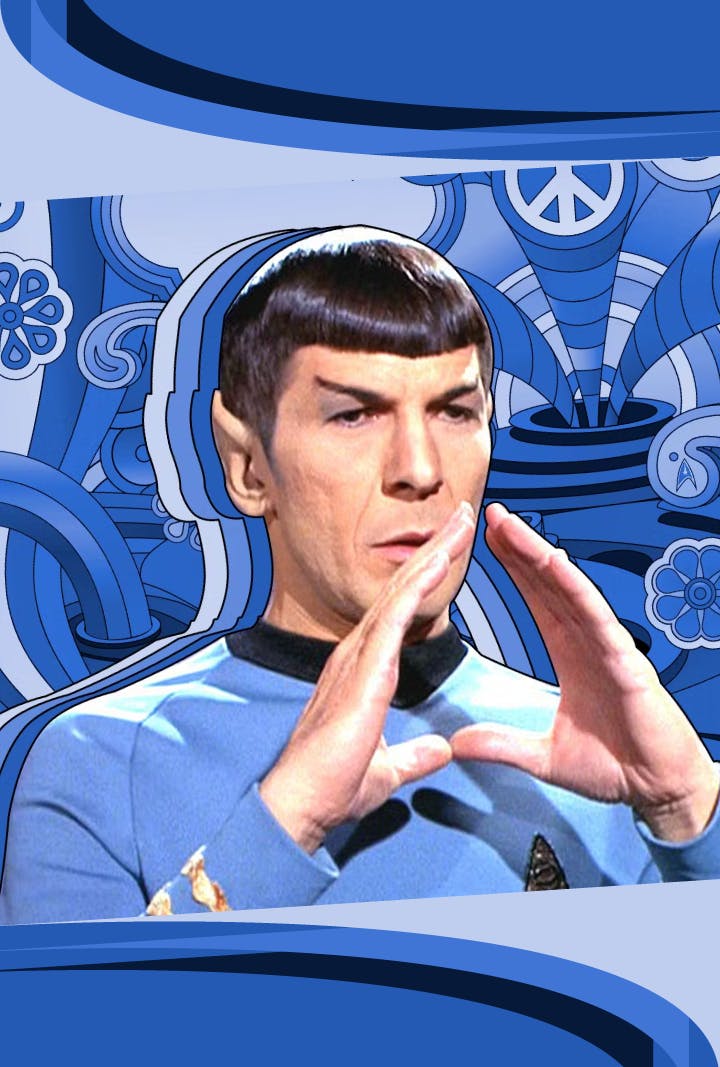 Graphic illustration of Star Trek's Spock
