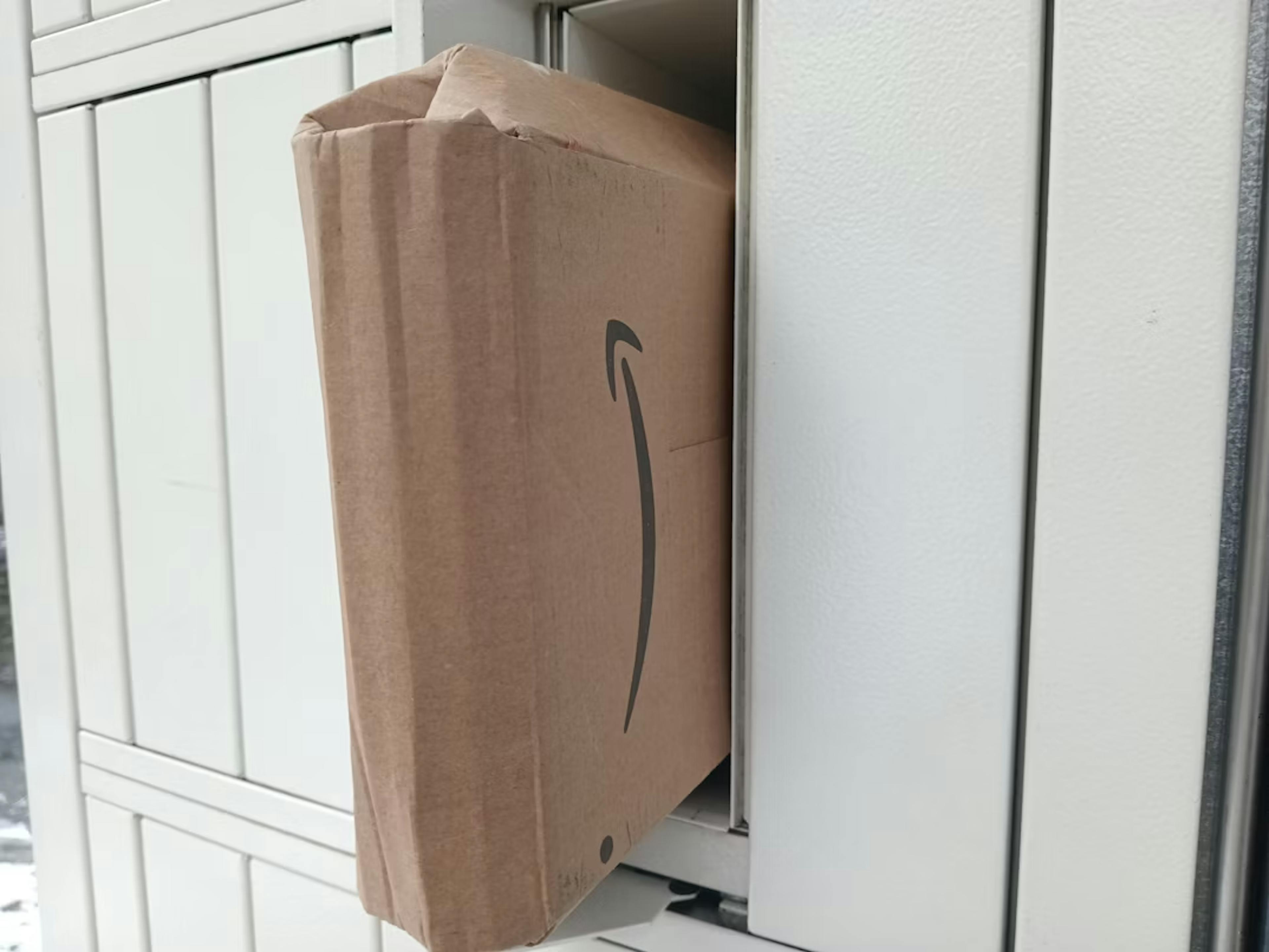An Amazon package
