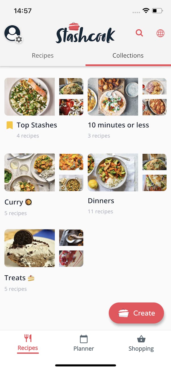 Stashcook Recipe Collections screenshot