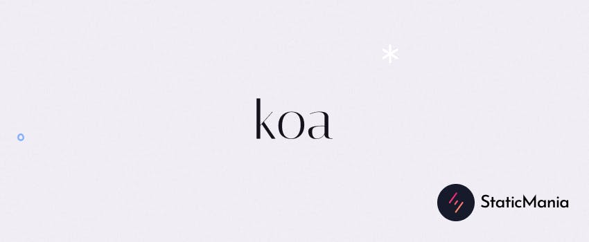 Koa.js Backend Frameworks