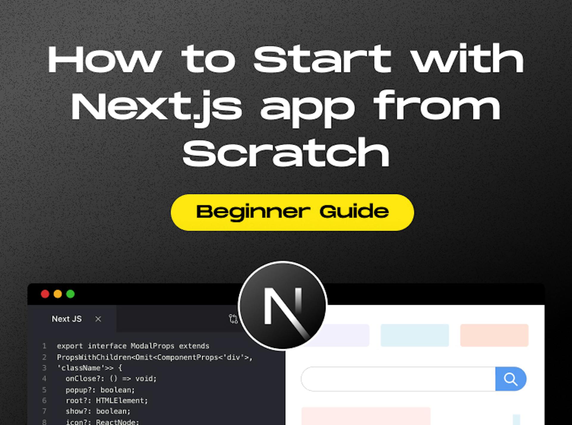 Create a Next.js app from Scratch (Beginner Guide)