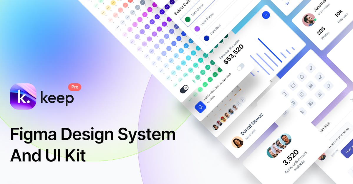 Keep- Figma Design System And UI Kit (Pro)