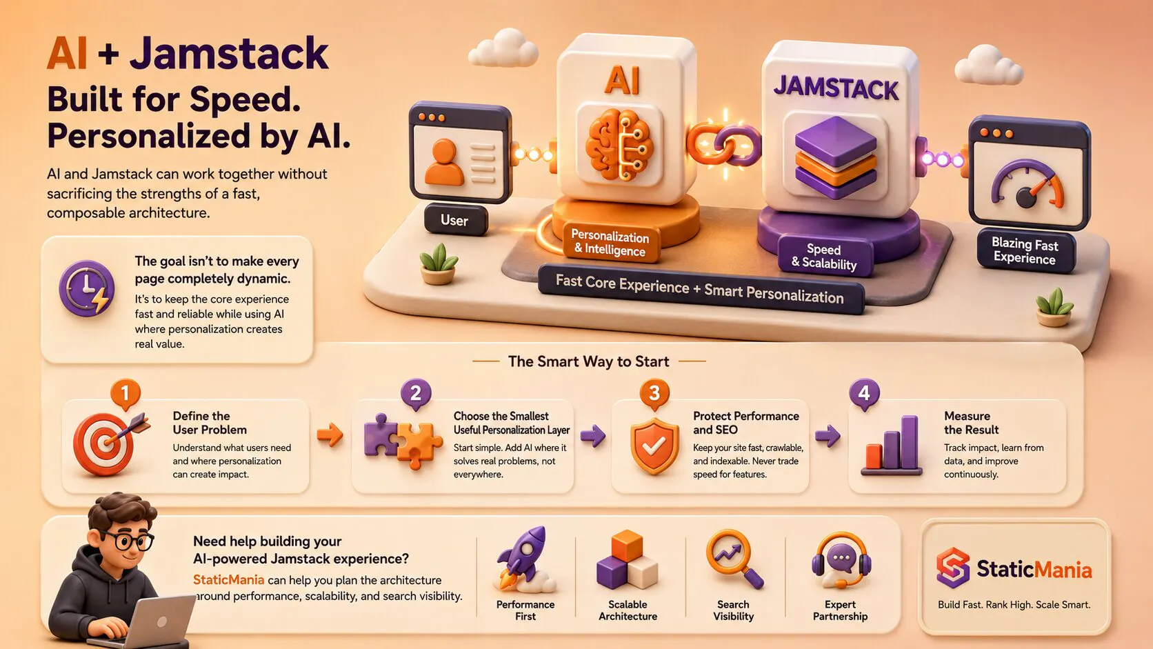 AI and Jamstack build speed your business and personal content