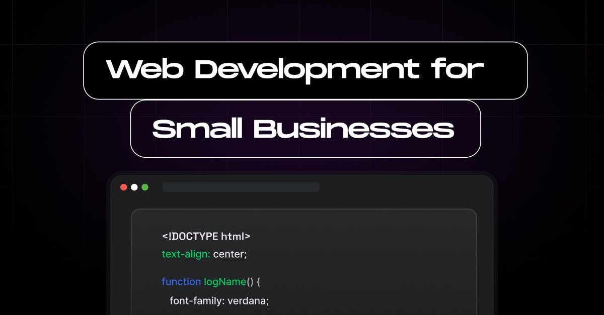 Web Development services for Small Businesses