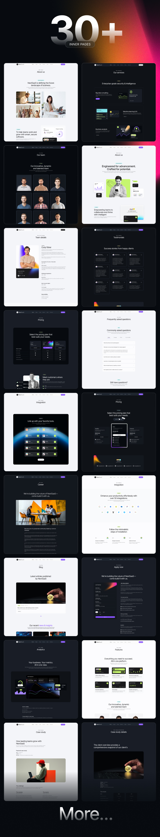 NextSaaS | SaaS, Software, Startup Hugo Template