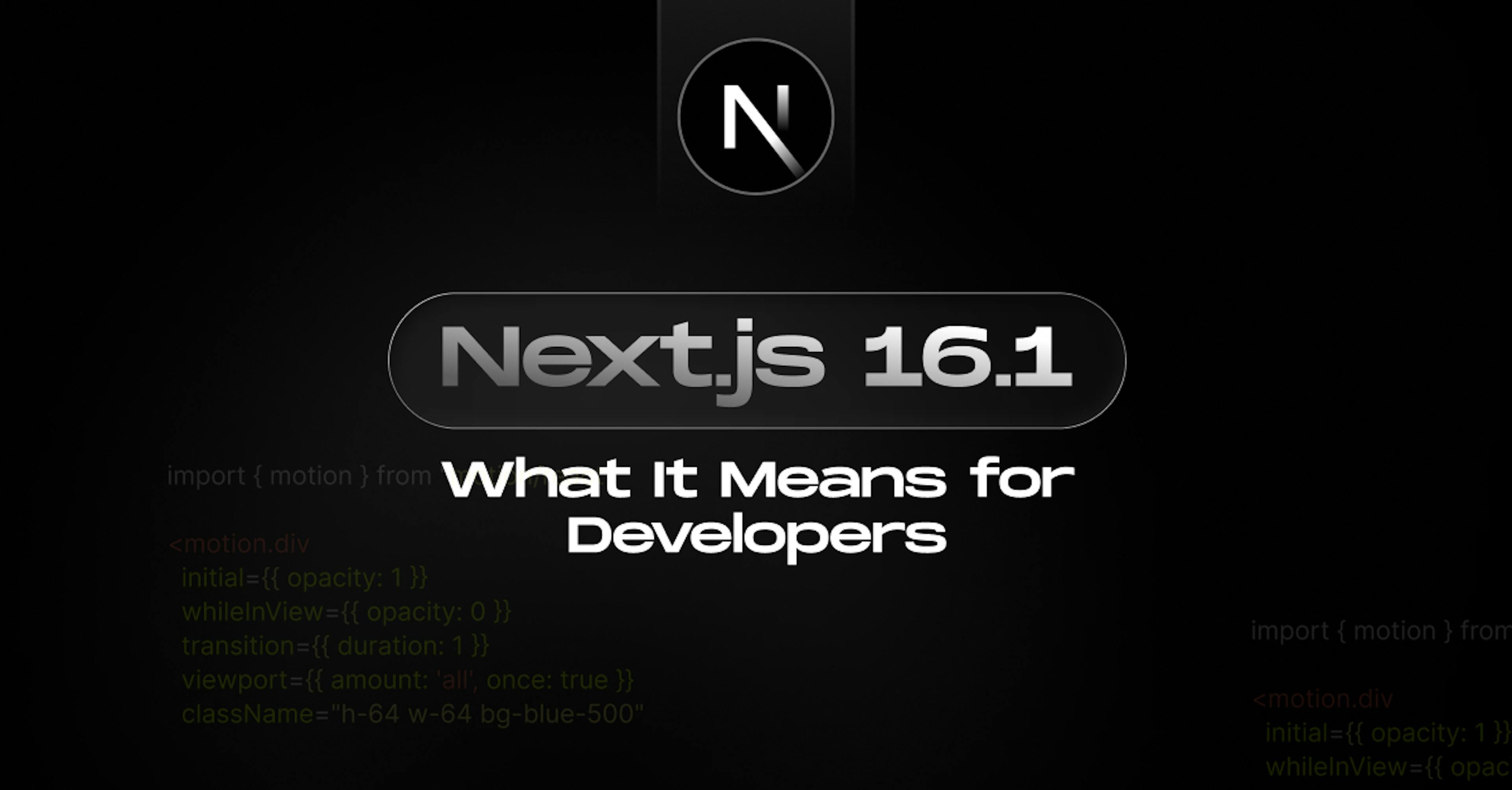 Next.js 16.1 update