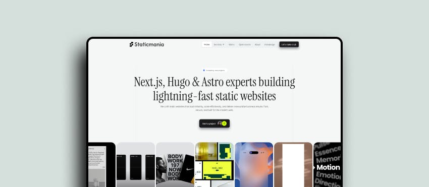 StaticMania - The Leading Web Development agency