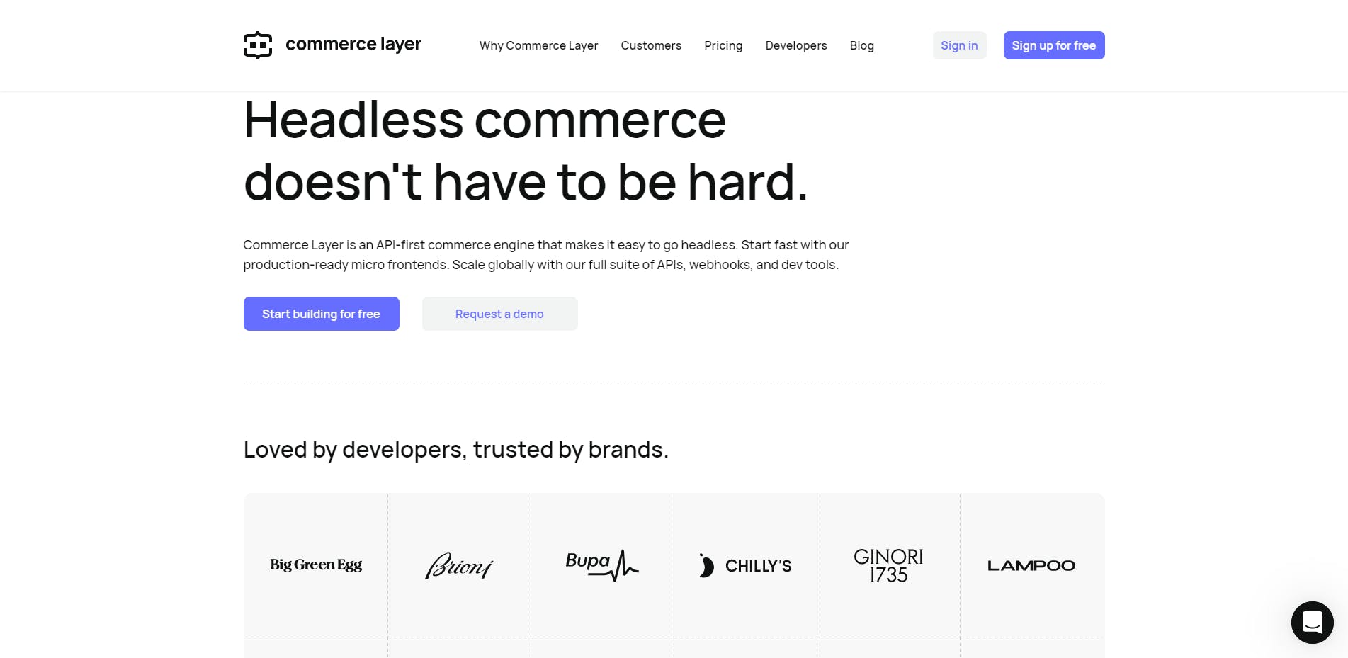 commerce layer ecommerce platform