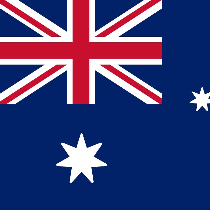 A flag of Australia
