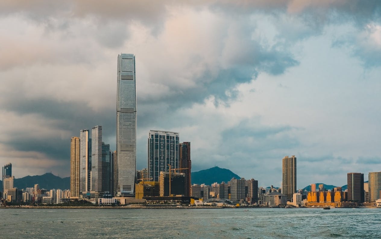 A city skyline of Hong Kong