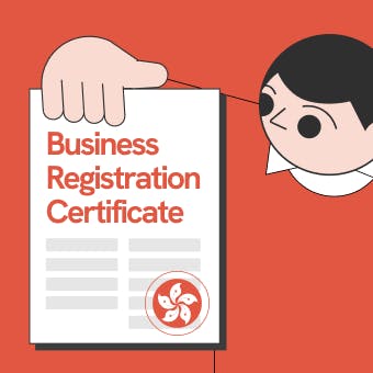 an illustration of Statrys mascot holding a business registration certificate