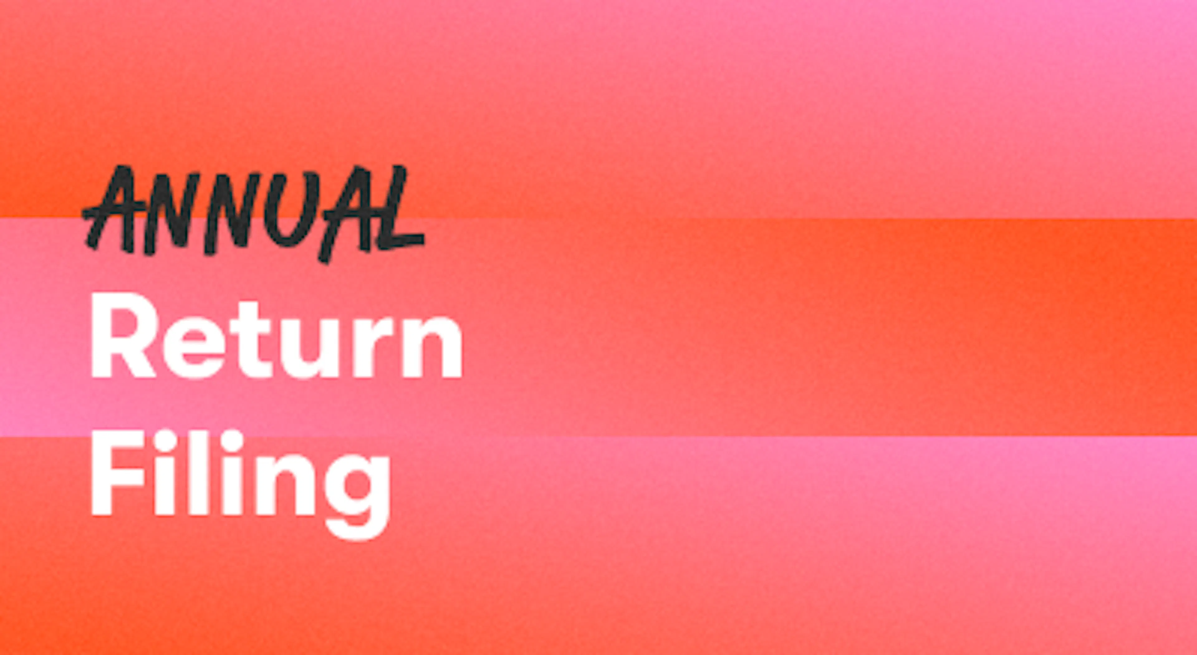 A background with a text titled "Annual Return Filing"