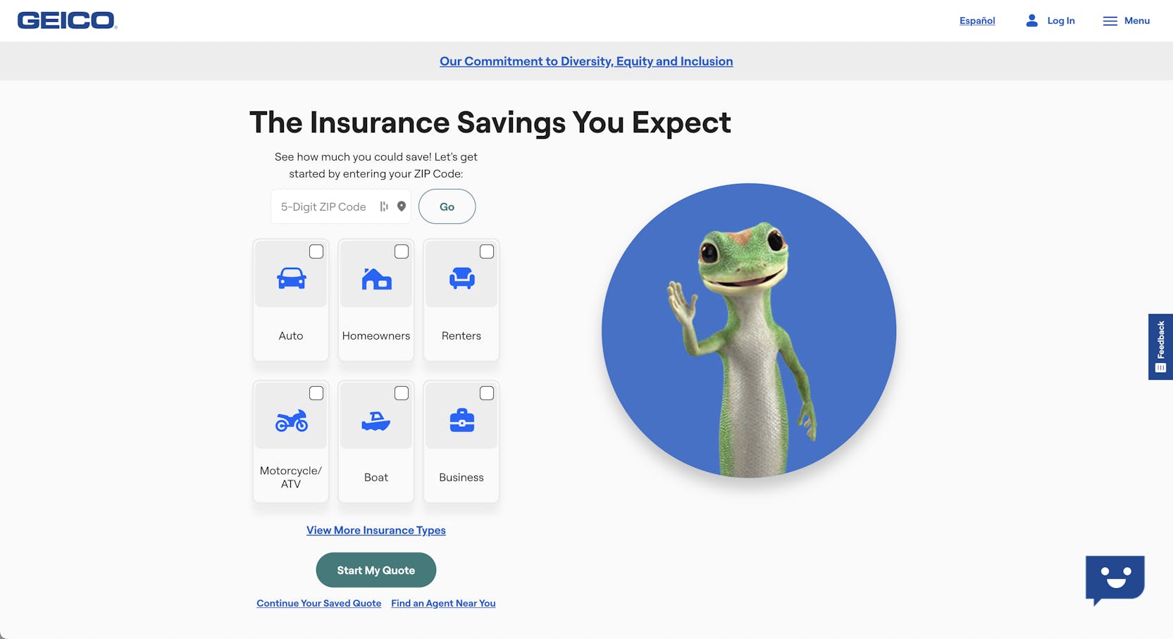 Geico insurance website