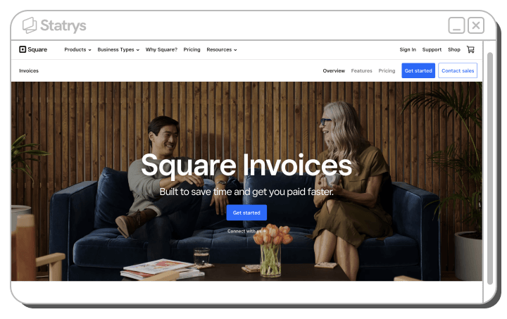 Screenshot of Square Invoice