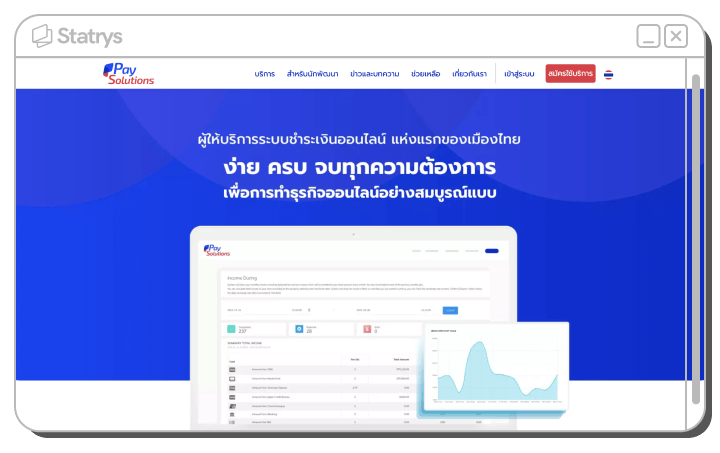 Screenshot of Pay Solutions' website