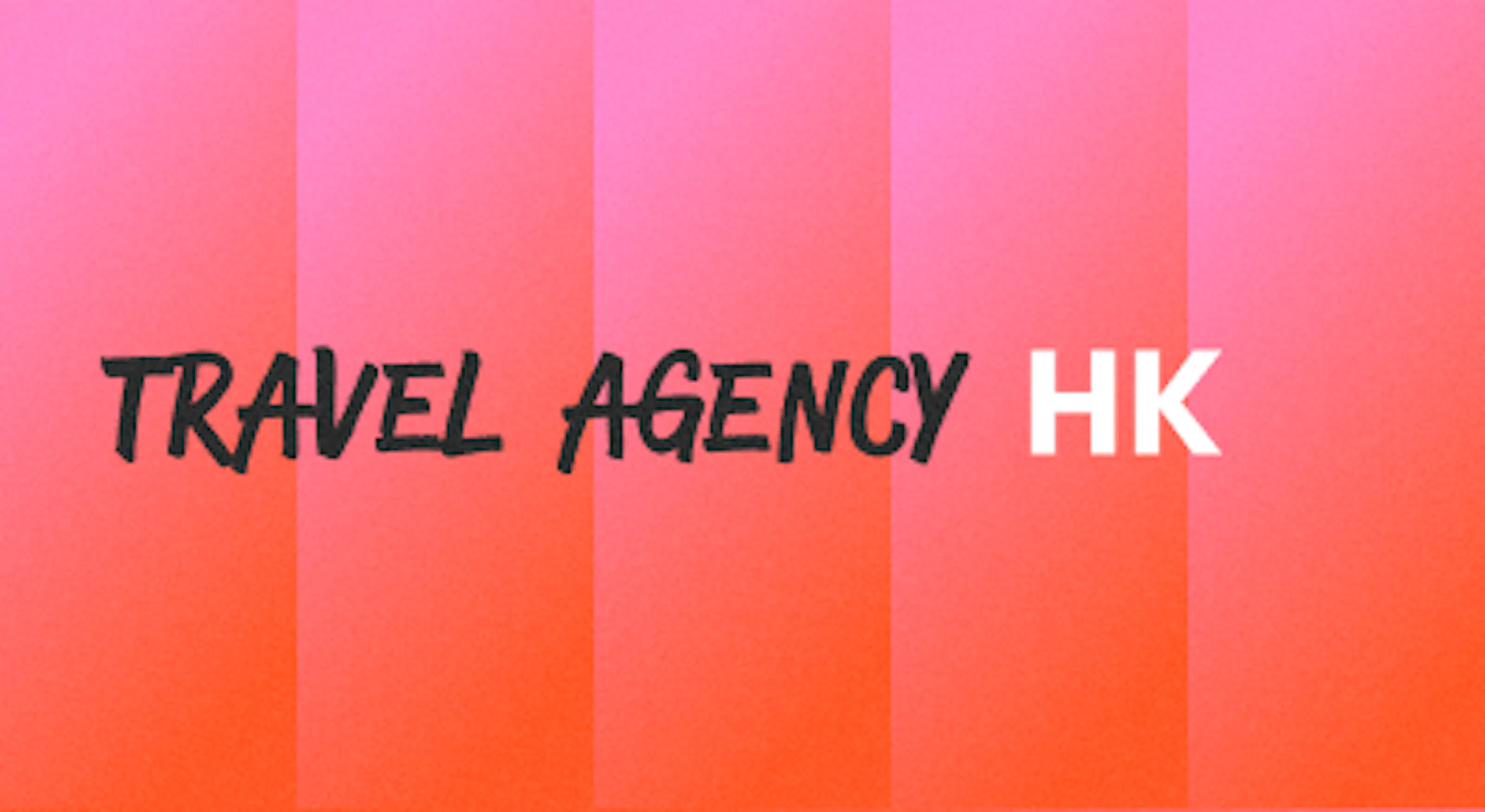 A background with a text titled "Travel Agency Hong Kong"