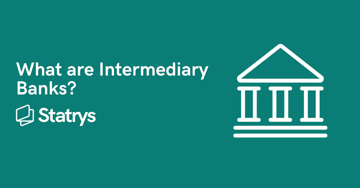 illustration of a bank building and the text “What are Intermediary Banks?"