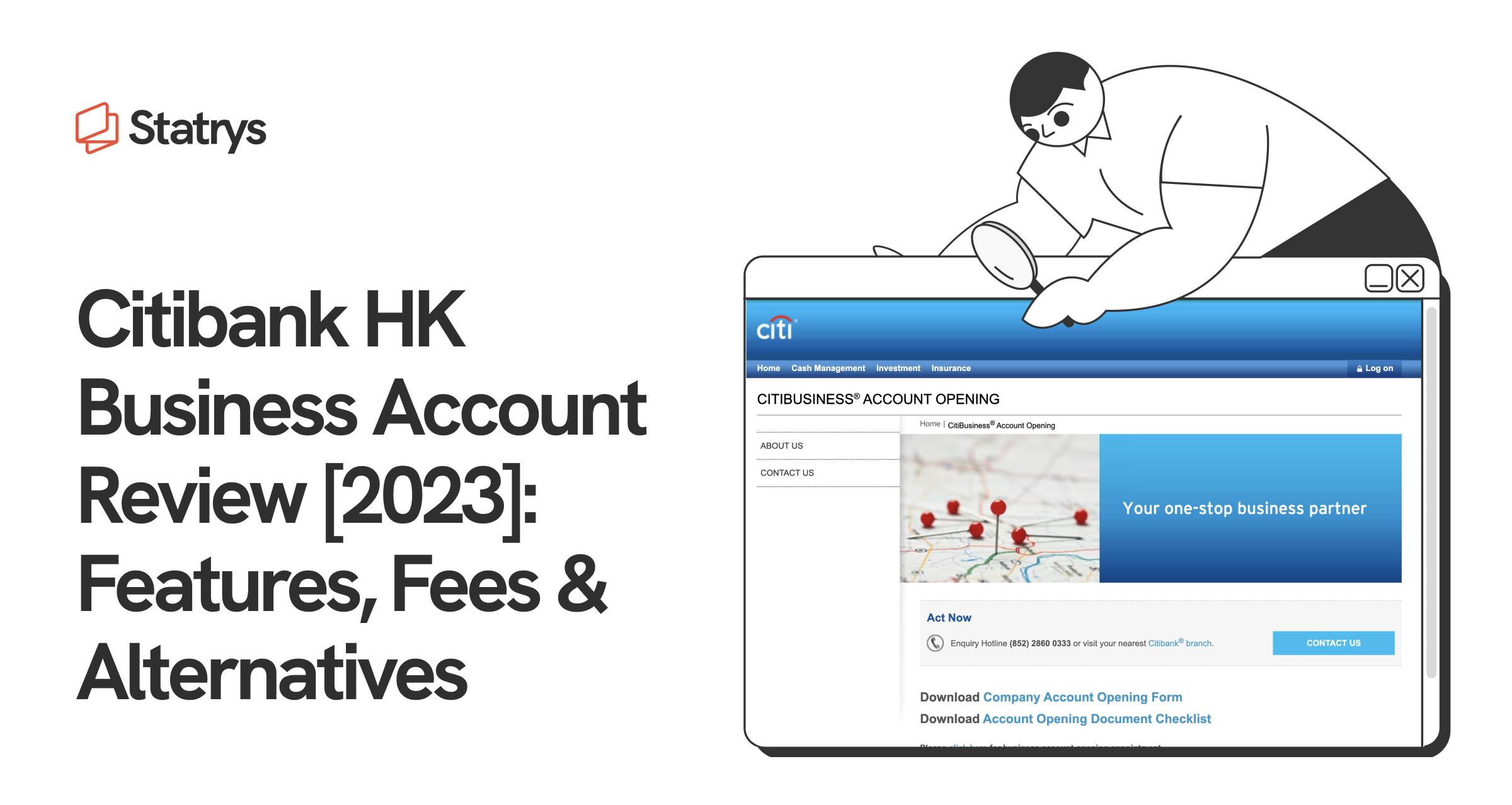 Citibank Hong Kong Business Account Review [2024] Features, Fees