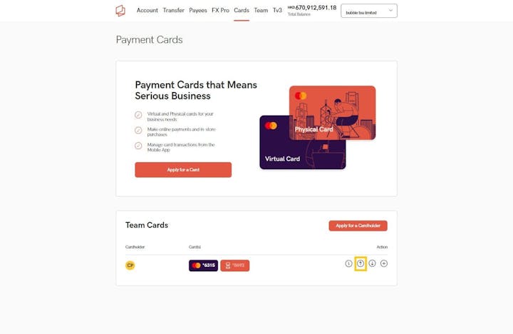 Statrys payment card top-up instructions