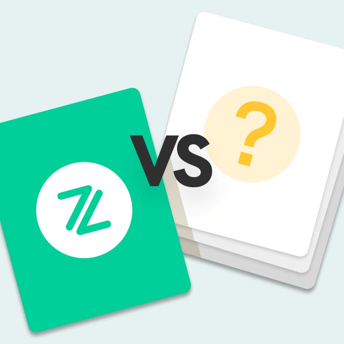 Card with the ZA Bank logo compared to other competitors